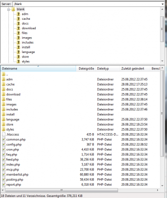 &quot;install&quot; Verzeichnis auf gleicher &quot;Ebene&quot; wie config.php
