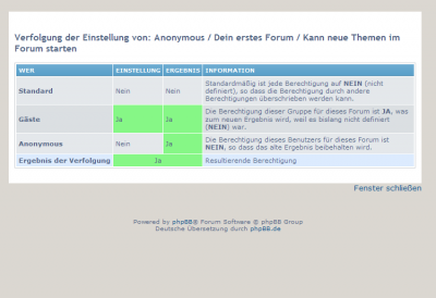 rechteverfolgen2.png (18.76 KiB) 160 mal betrachtet Auf den kleinen Pfeil in der entsprechenden Zeile klicken und Ergebnis anschauen.