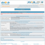 Screenshot: phpBB Update-Hilfe